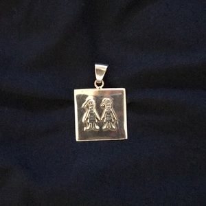 Sterling silver 2 boys .925 boys pendant